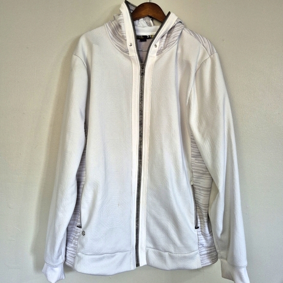 Under Armour Other - Under Armour Zip Up Jacket Sweater Hooded Pockets 2XL